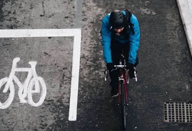 Person cycling