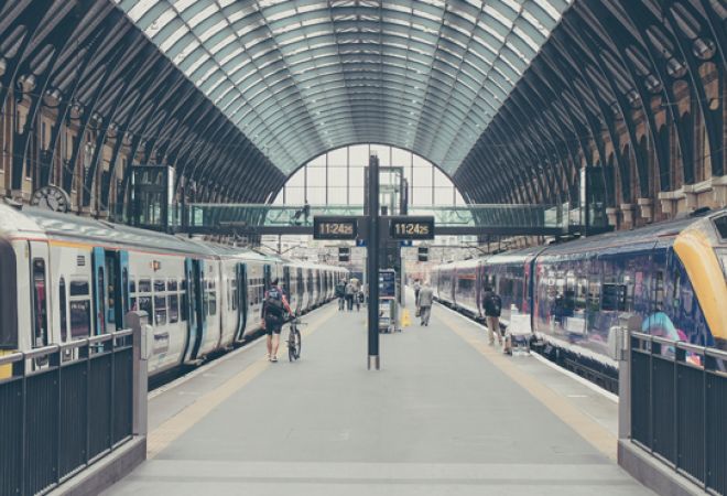 Train station platform